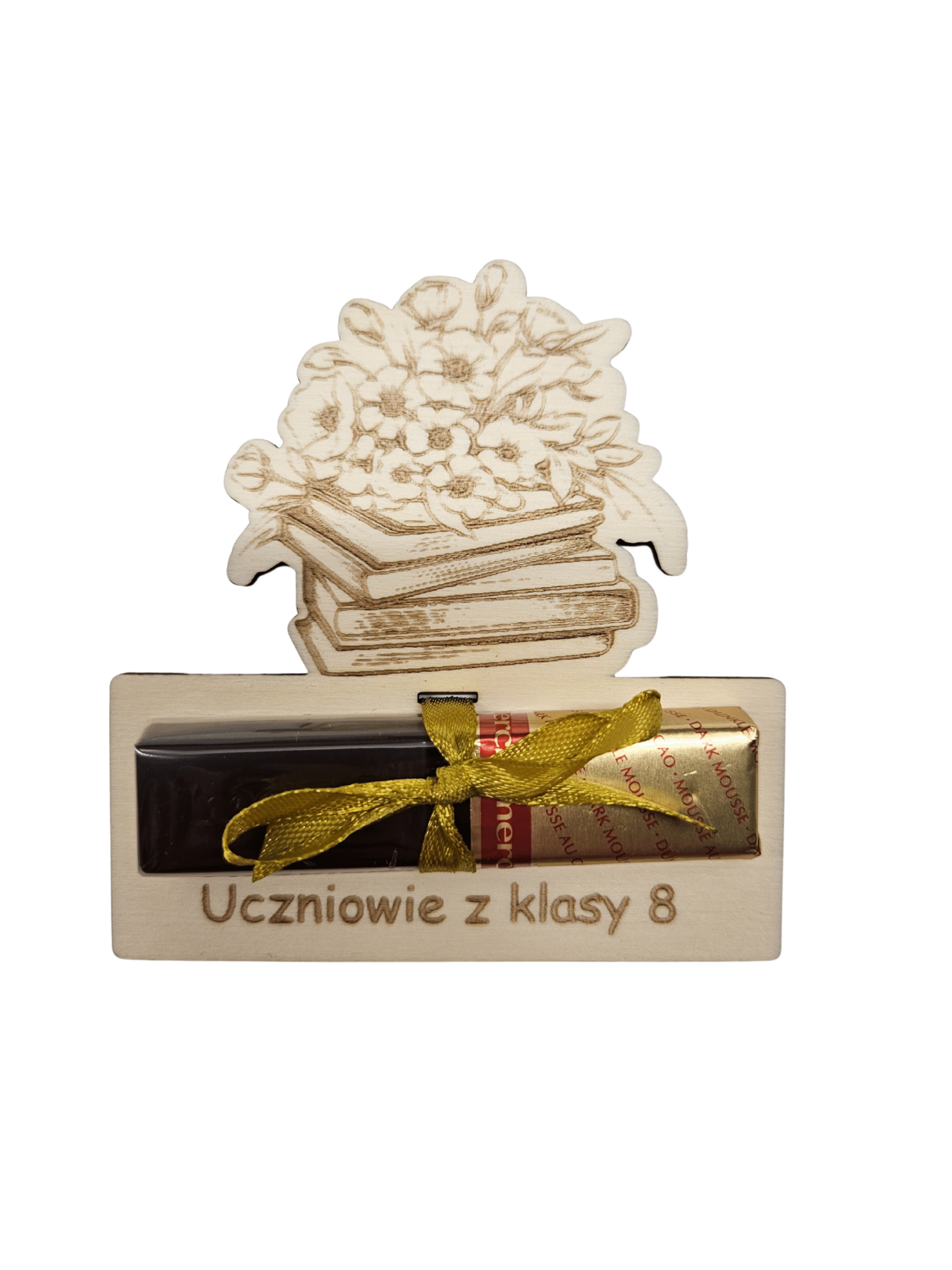 Tabliczka na czekoladkę merci z personalizacją