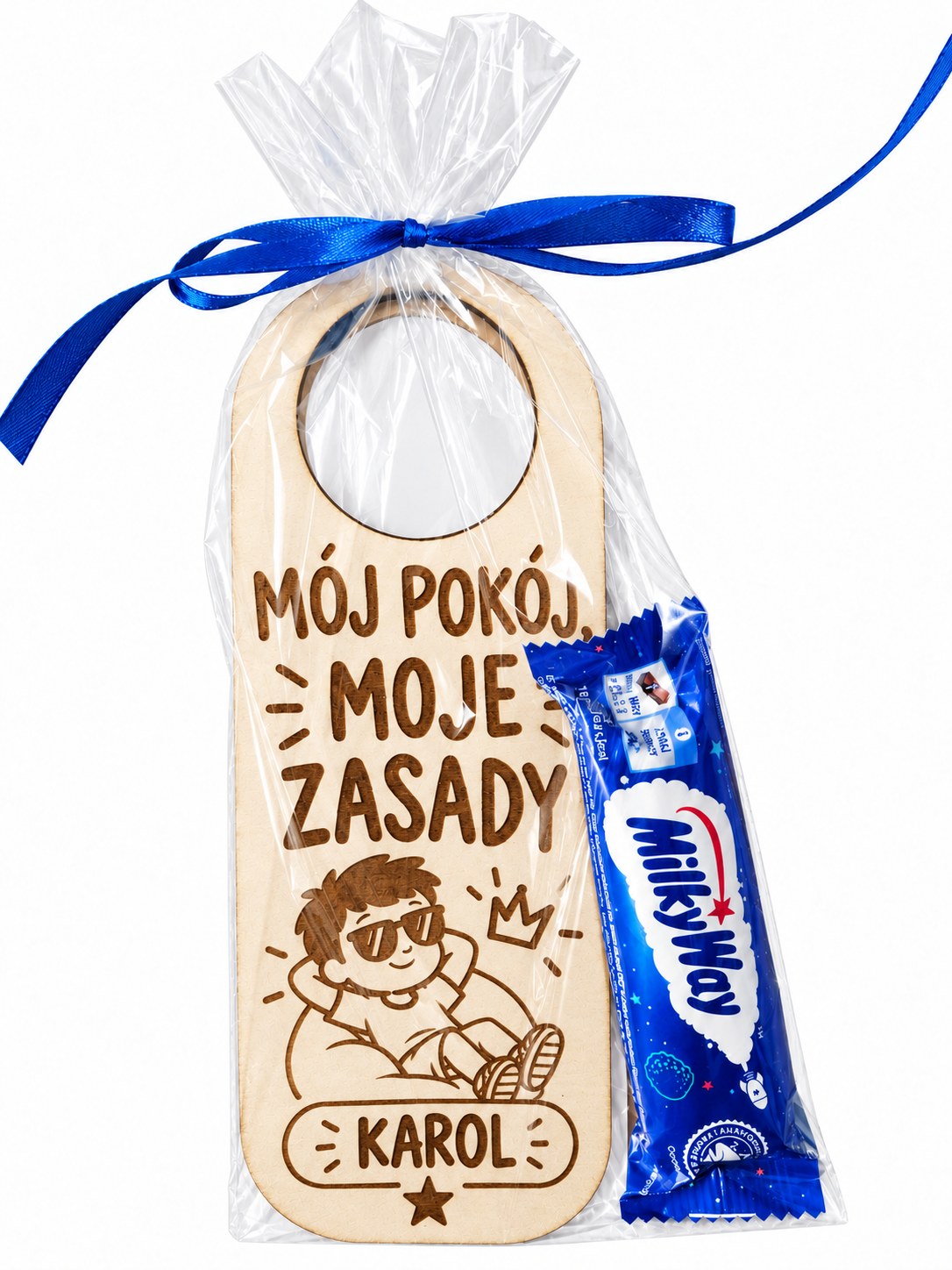 personalizowana-zawieszka-na-drzwi-z-batonikiem-moj-pokoj-moje-zasady